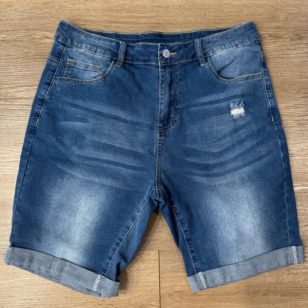 Women's Blue Denim Shorts